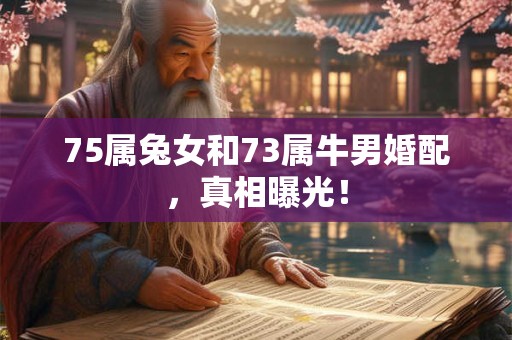 75属兔女和73属牛男婚配，真相曝光！
