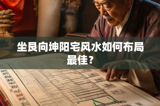 坐艮向坤阳宅风水如何布局最佳？