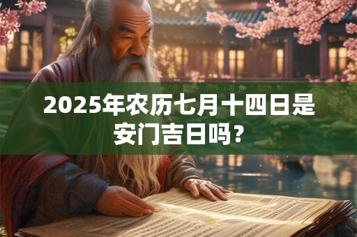 2025年农历七月十四日是安门吉日吗？