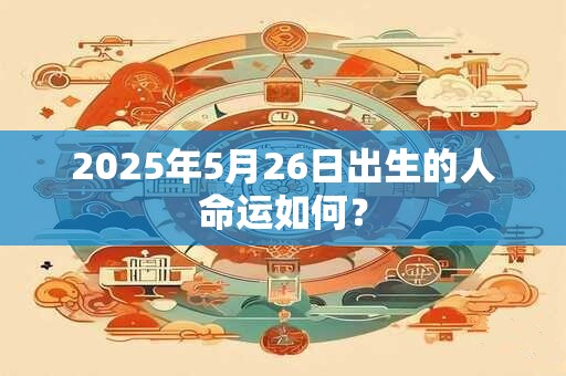 2025年5月26日出生的人命运如何? 2025年5月26日出生的人命运如何?