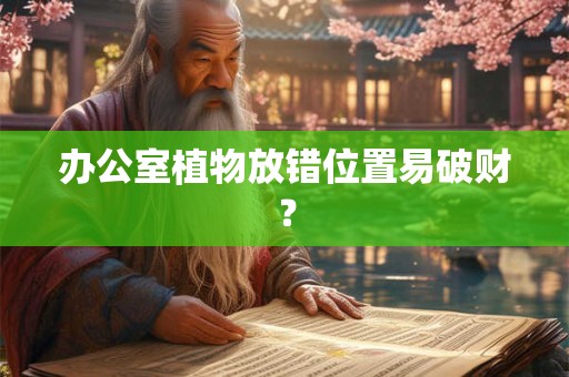 办公室植物放错位置易破财？