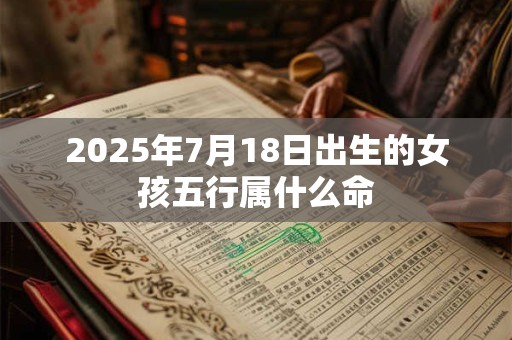 2025年7月18日出生的女孩五行属什么命