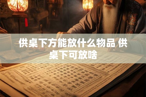 详细阅读:供桌下方能放什么物品 供桌下可放啥 供桌下方能放什么物品 供桌下可放啥