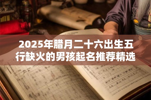 2025年腊月二十六出生五行缺火的男孩起名推荐精选