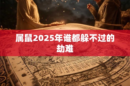 属鼠2025年谁都躲不过的劫难