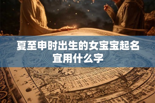 夏至申时出生的女宝宝起名宜用什么字