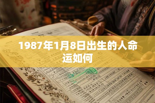 1987年1月8日出生的人命运如何