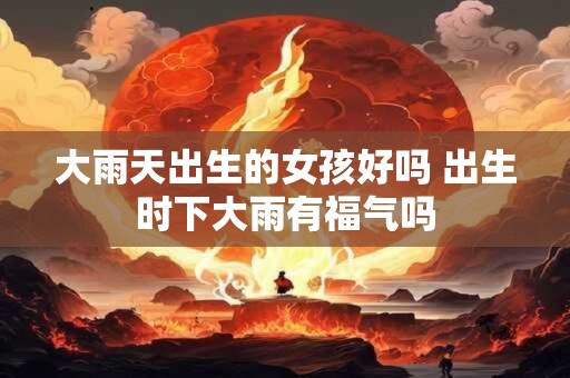 大雨天出生的女孩好吗 出生时下大雨有福气吗