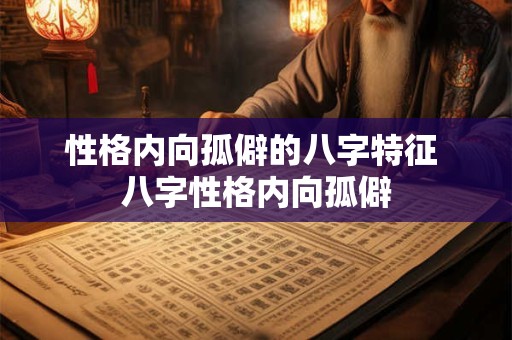 性格内向孤僻的八字特征 八字性格内向孤僻