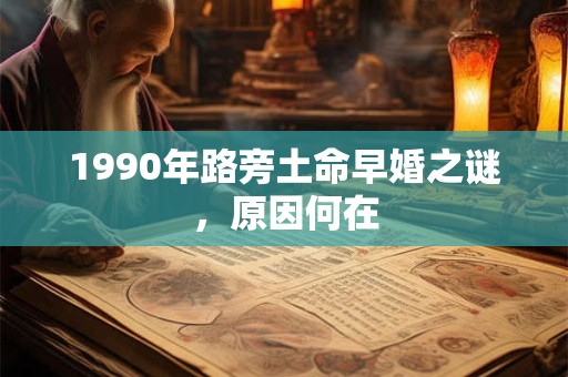 1990年路旁土命早婚之谜，原因何在