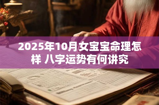 2025年10月女宝宝命理怎样 八字运势有何讲究