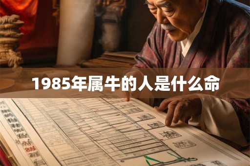 1985年属牛的人是什么命