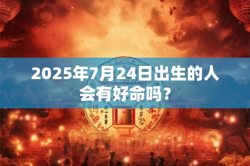 2025年7月24日出生的人会有好命吗？