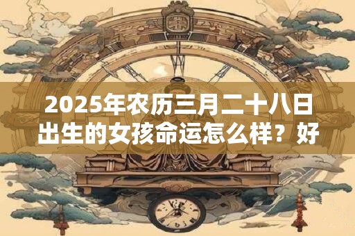 2025年农历三月二十八日出生的女孩命运怎么样？好还是不好？