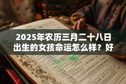 2025年农历三月二十八日出生的女孩命运怎么样？好还是不好？