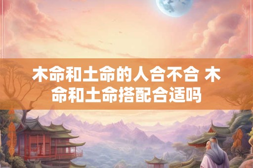 木命和土命的人合不合 木命和土命搭配合适吗