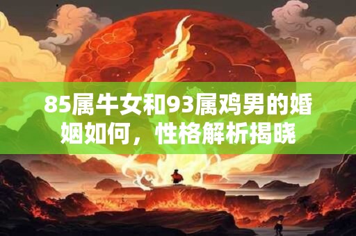 85属牛女和93属鸡男的婚姻如何，性格解析揭晓