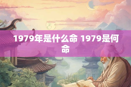 1979年是什么命 1979是何命