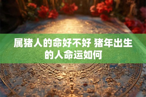 属猪人的命好不好 猪年出生的人命运如何