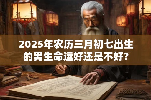 2025年农历三月初七出生的男生命运好还是不好？