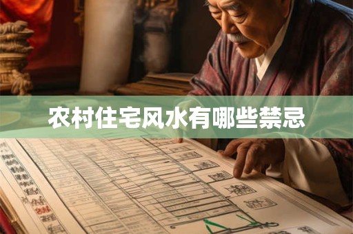 农村住宅风水有哪些禁忌