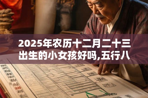 2025年农历十二月二十三出生的小女孩好吗,五行八字算命