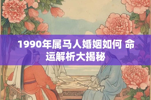 1990年属马人婚姻如何 命运解析大揭秘