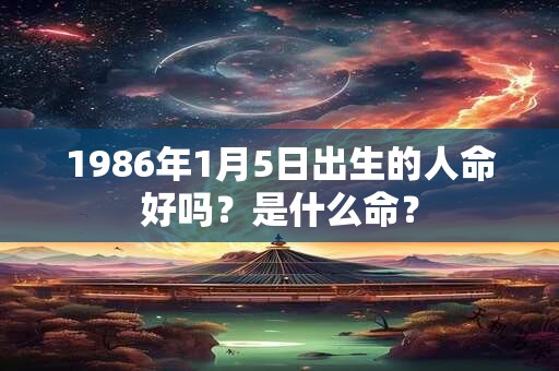 1986年1月5日出生的人命好吗？是什么命？