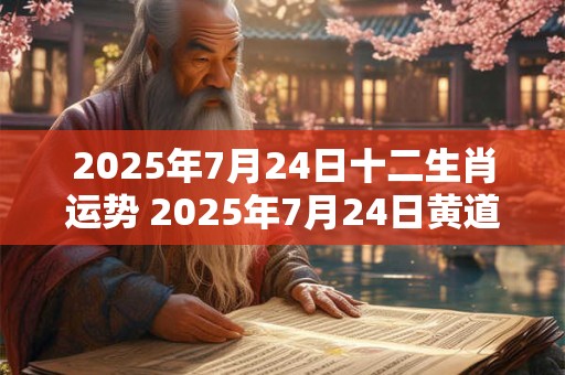 2025年7月24日十二生肖运势 2025年7月24日黄道吉日