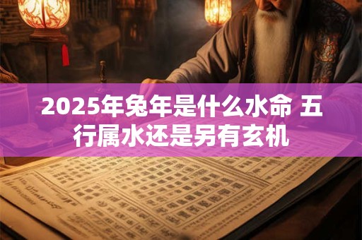 2025年兔年是什么水命 五行属水还是另有玄机