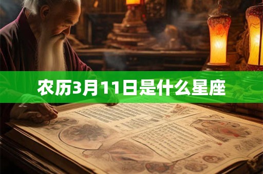 农历3月11日是什么星座 农历3月11日是什么星座