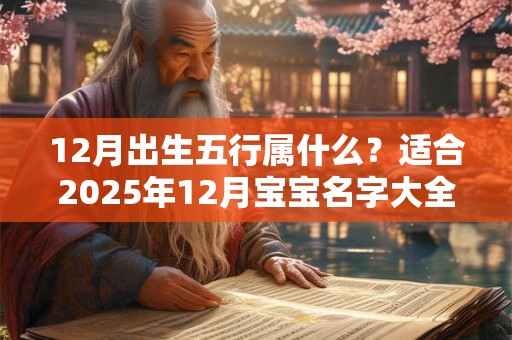12月出生五行属什么?适合2025年12月宝宝名字大全 12月出生五行属什么?适合2025年12月宝宝名字大全