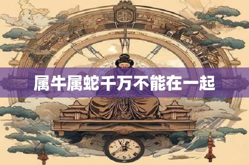 属牛属蛇千万不能在一起