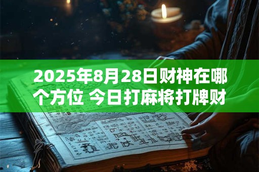 2025年8月28日财神在哪个方位 今日打麻将打牌财神方位