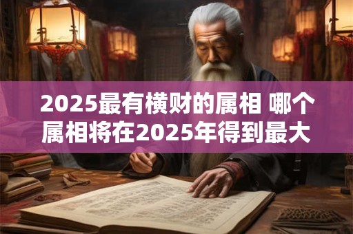 2025最有横财的属相 哪个属相将在2025年得到最大的财运 2025最有横财的属相 哪个属相将在2025年得到最大的财运