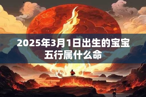 2025年3月1日出生的宝宝五行属什么命
