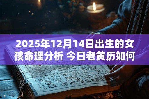 2025年12月14日出生的女孩命理分析 今日老黄历如何？