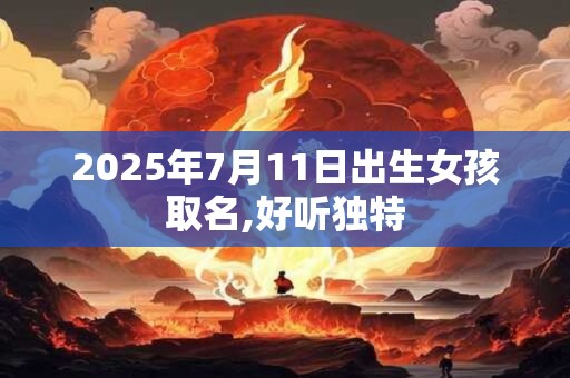 2025年7月11日出生女孩取名,好听独特