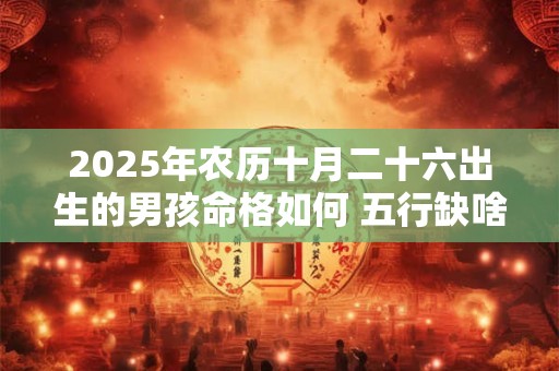 2025年农历十月二十六出生的男孩命格如何 五行缺啥