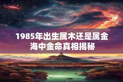 1985年出生属木还是属金 海中金命真相揭秘