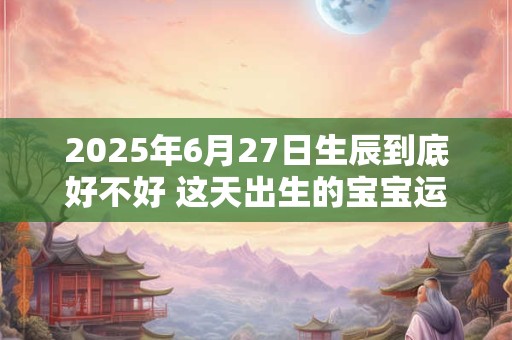 2025年6月27日生辰到底好不好 这天出生的宝宝运势顺利吗