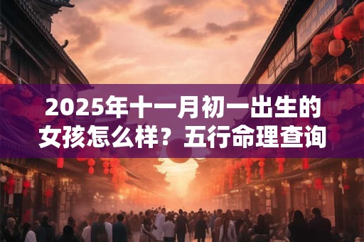 2025年十一月初一出生的女孩怎么样？五行命理查询
