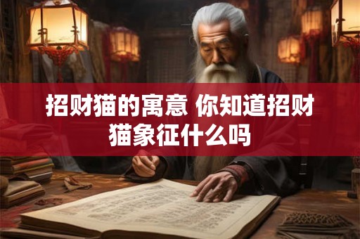 招财猫的寓意 你知道招财猫象征什么吗