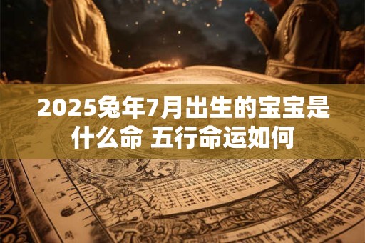 2025兔年7月出生的宝宝是什么命 五行命运如何