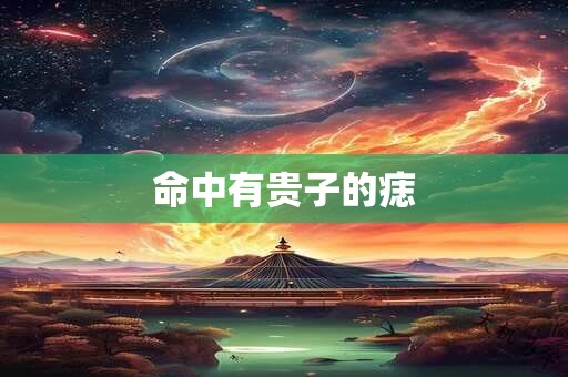 命中有贵子的痣