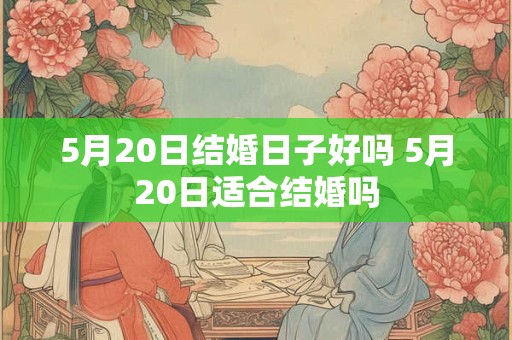 5月20日结婚日子好吗 5月20日适合结婚吗