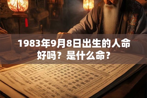 1983年9月8日出生的人命好吗？是什么命？