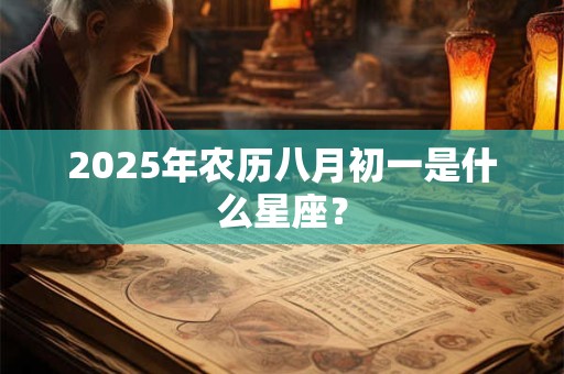 2025年农历八月初一是什么星座？