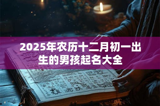 2025年农历十二月初一出生的男孩起名大全