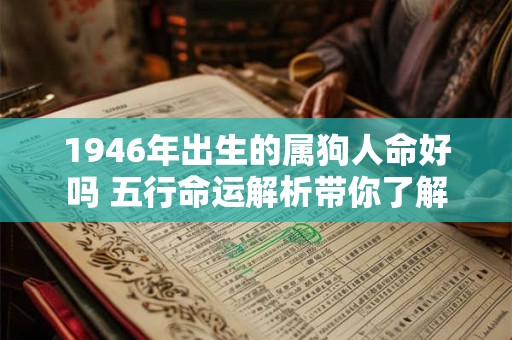 1946年出生的属狗人命好吗 五行命运解析带你了解 1946年出生的属狗人命好吗 五行命运解析带你了解